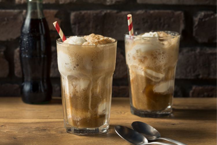 Rootbeer floats and straws
