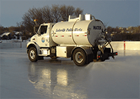truck flooding a skating rink