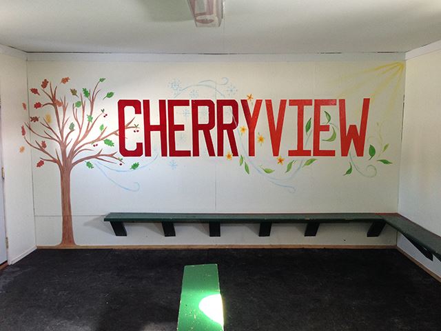 Cherryview Park warming house mural